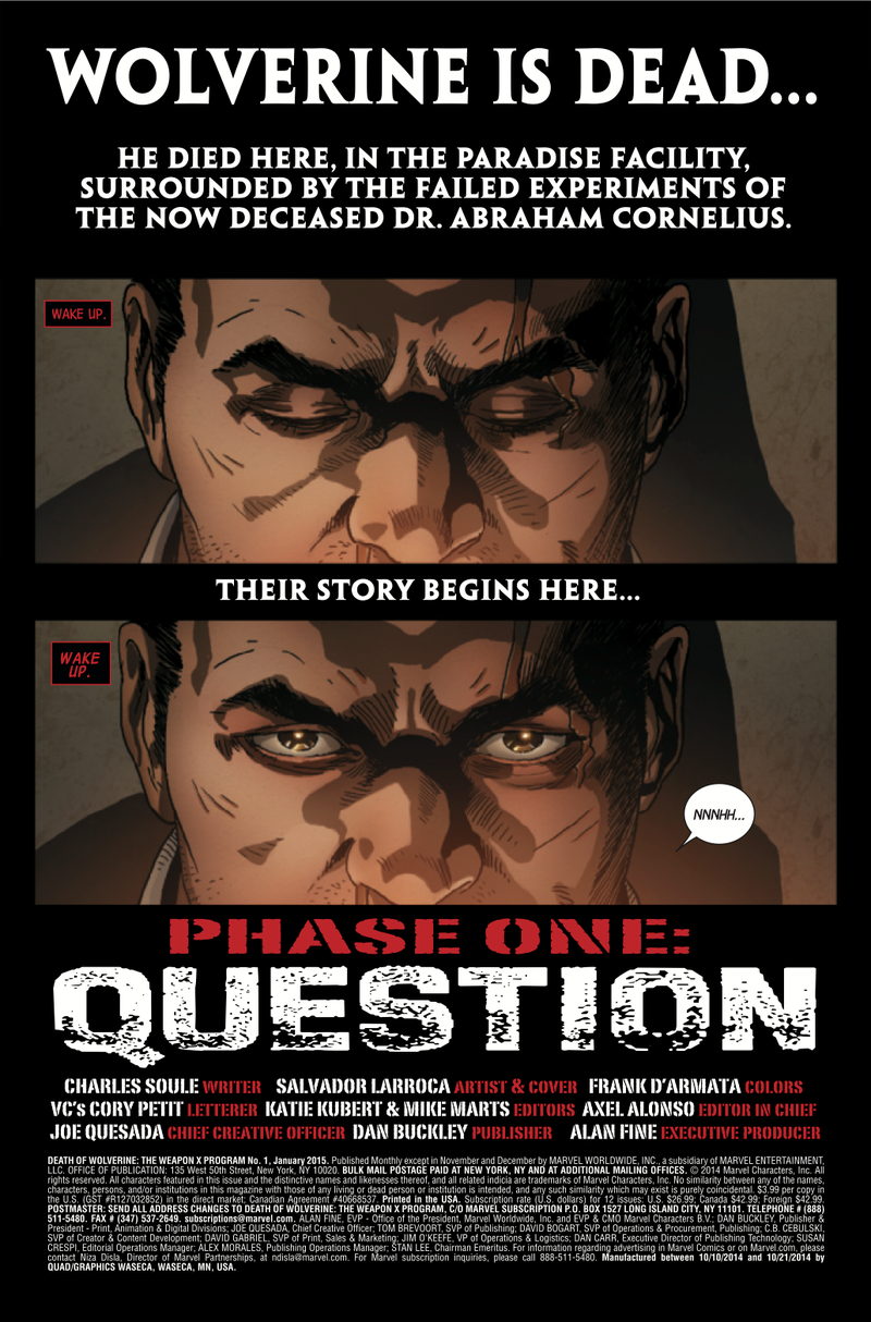 Illustration for article titled Exclusive Marvel preview: The Weapon X Program lives on after Wolverine
